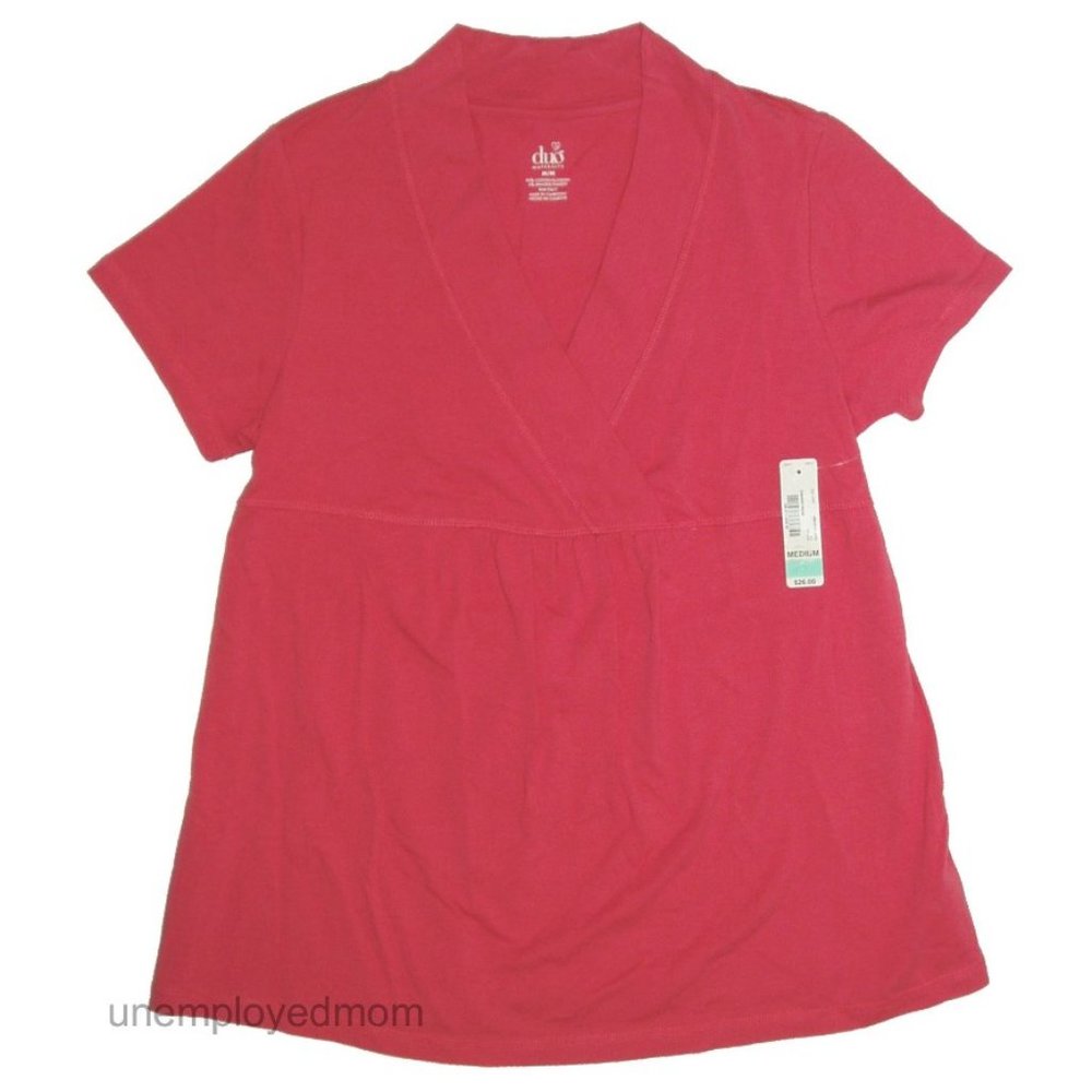 Maternity Shirt Women's Ladies Pregnant Top Cherry Rose